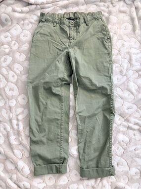 Roots Women’s Light Olive Chino Pants Sz S E14